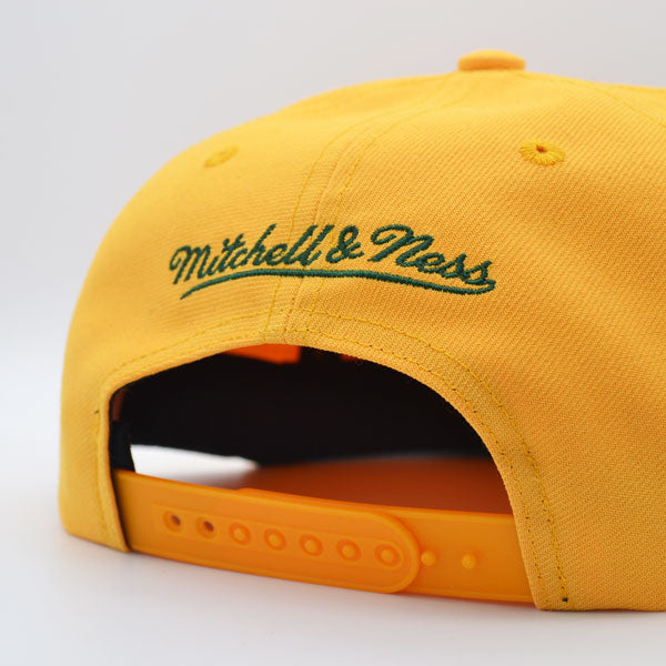 Seattle Supersonics Mitchell & Ness SWINGMAN POP Snapback Hat - Yellow