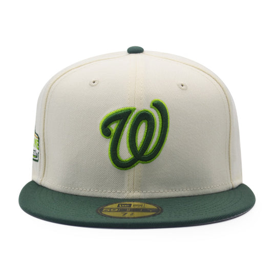 Washington Nationals 2018 ALL-STAR GAME Exclusive New Era 59Fifty Fitted Hat - Chrome/Pine/Gold Metallic