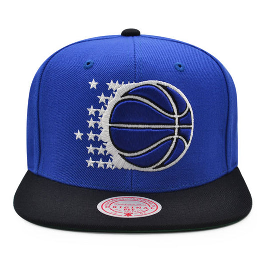 Orlando Magic NBA Mitchell & Ness 2TONE BBALL Snapback Hat - Royal/Black/Green Bottom