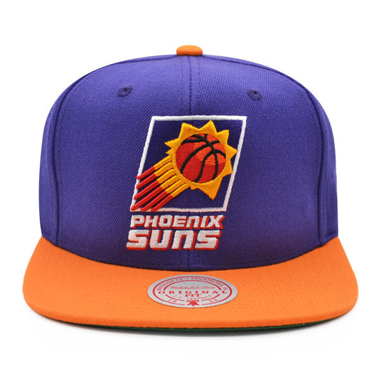 Phoenix Suns Mitchell & Ness CLASSIC 2Tone Snapback Hat - Purple/Orange