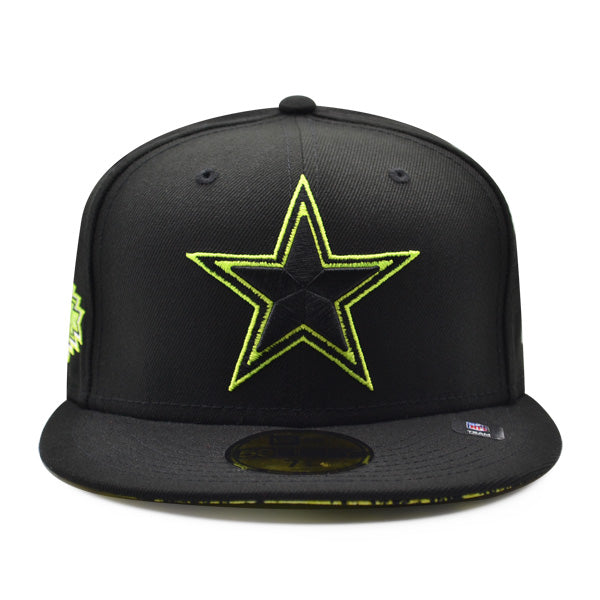 Dallas Cowboys SUMMER POP Exclusive New Era 59Fifty Fitted NFL Hat - Black/Lime