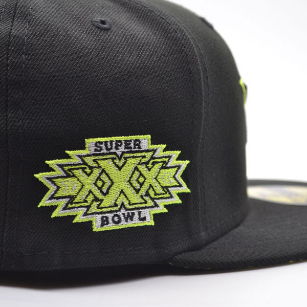 Dallas Cowboys SUMMER POP Exclusive New Era 59Fifty Fitted NFL Hat - Black/Lime