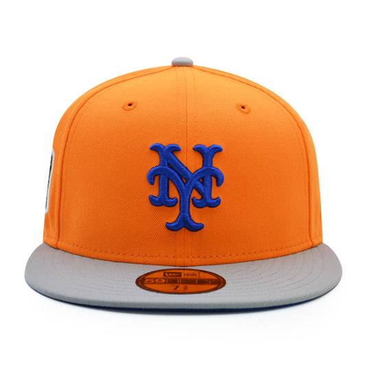 New York Mets 1969 WORLD SERIES Exclusive New Era 59Fifty Fitted Hat - Orange Pop/Gray