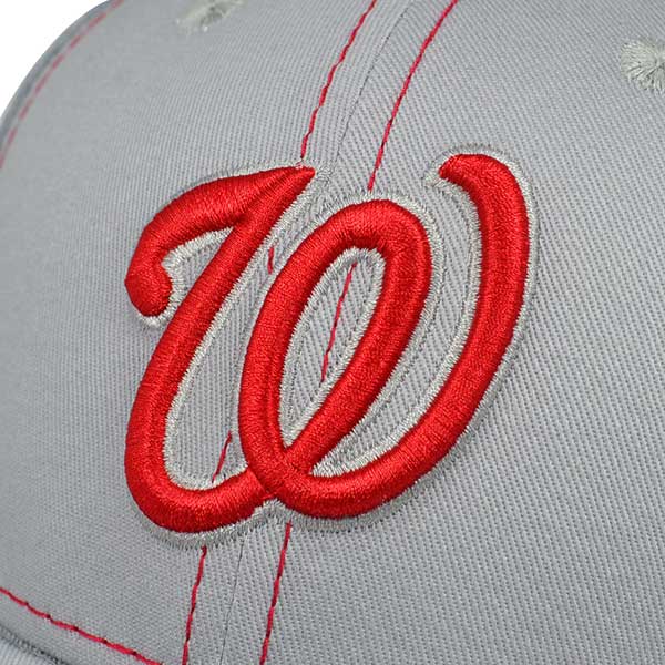 Washington Nationals GRAY NEO FLEX-FIT 39Thirty New Era NHL Hat = Med/Large