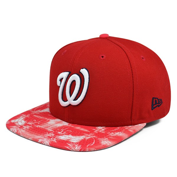 Washington Nationals PRINT PLAY TROPIC SNAPBACK 9Fifty New Era MLB Hat