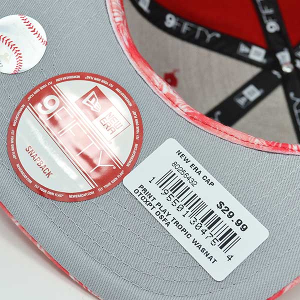 Washington Nationals PRINT PLAY TROPIC SNAPBACK 9Fifty New Era MLB Hat