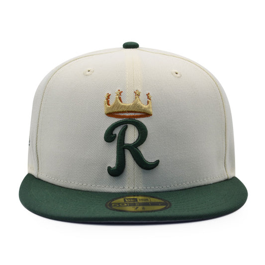 Kansas City Royal 50th ANNIVERSARY Exclusive New Era 59Fifty Fitted Hat - Chrome/Pine/Gold Metallic