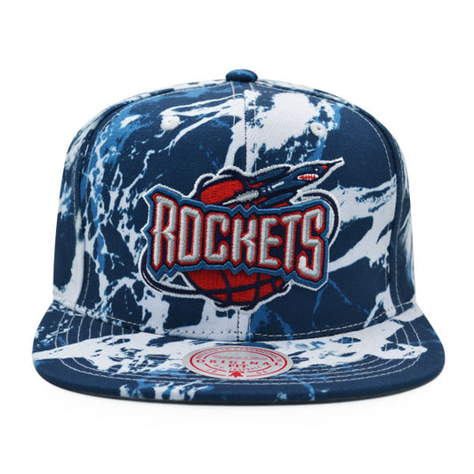 Houston Rockets Mitchell & Ness DOWN FOR ALL Snapback Hat - Navy/White