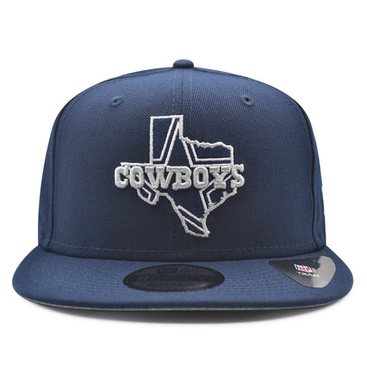 Dallas Cowboys New Era THE LOCAL 9Fifty Snapback NFL Hat - Navy/Gray