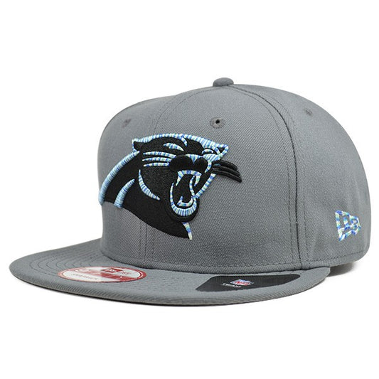 Carolina Panthers LOGO CRAZE Gray Snapback 9Fifty New Era NFL Hat