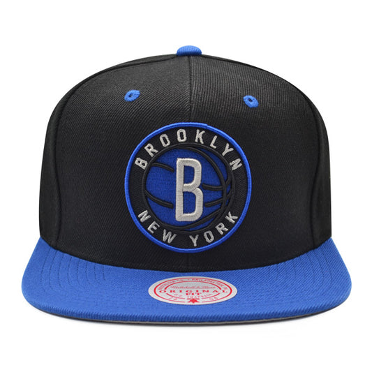 Brooklyn Nets Mitchell & Ness BLACK ROYALTY Snapback Hat - Black/Royal