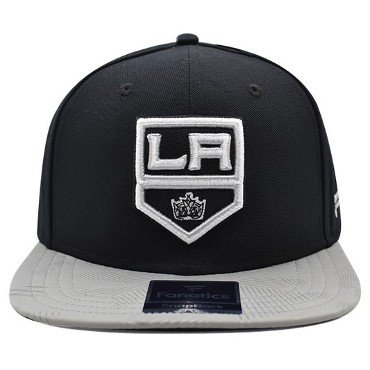 Los Angeles Kings Fanatics NHL Visor Mark Snapback Adjustable Hat - Black/Gray