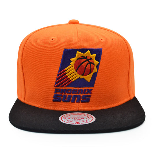 Phoenix Suns Mitchell & Ness CLASSIC 2Tone Snapback Hat - Orange/Black