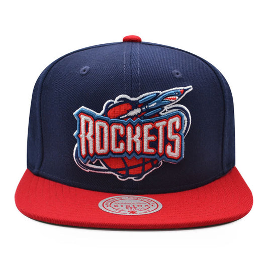 Houston Rockets Mitchell & Ness CLASSIC 2Tone Snapback Hat - Navy/Red