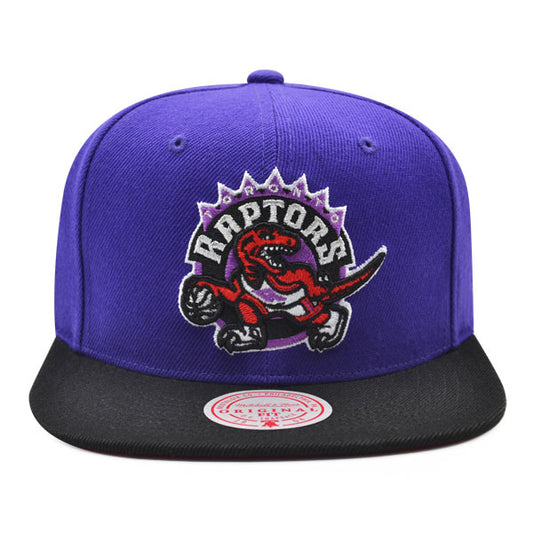 Toronto Raptors Mitchell & Ness CLASSIC 2Tone Snapback Hat - Purple/Black