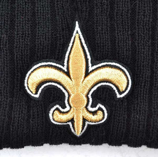 New Orleans Saints 2015 NFL On-Field SPORT KNIT New Era Cuffed Pom Hat