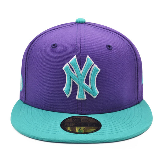 New York Yankees 2008 ALL-STAR Exclusive New Era 59Fifty Fitted Hat – Purple/Teal/Lavender Bottom