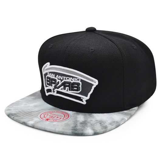 San Antonio Spurs Mitchell & Ness NBA BLITZED Snapback Hat - Black/Gray