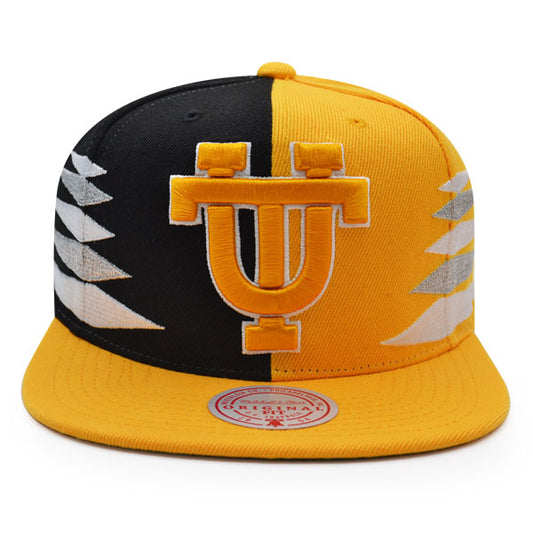 Tennessee Volunteers Mitchell & Ness DIAMOND CUT Snapback NCAA Hat- Burnt Orange/Black