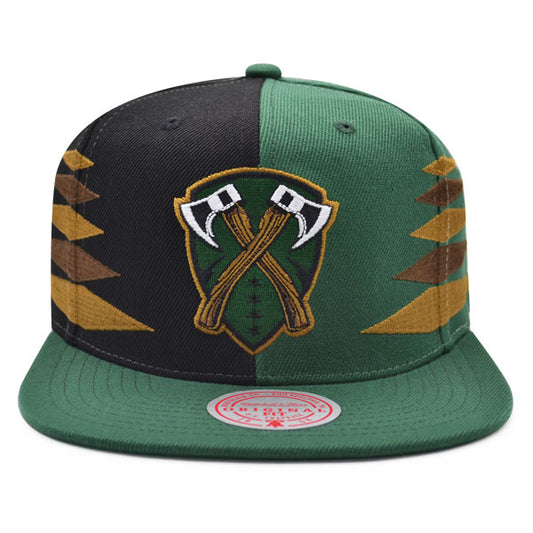 Chicago Huntsmen ESPORTS Mitchell & Ness DIAMOND CUT Snapback Hat- Green/Black