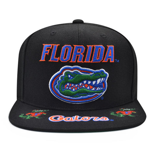 Florida Gators Mitchell & Ness FRONT LOADED Snapback NCAA Hat- Black/Orange