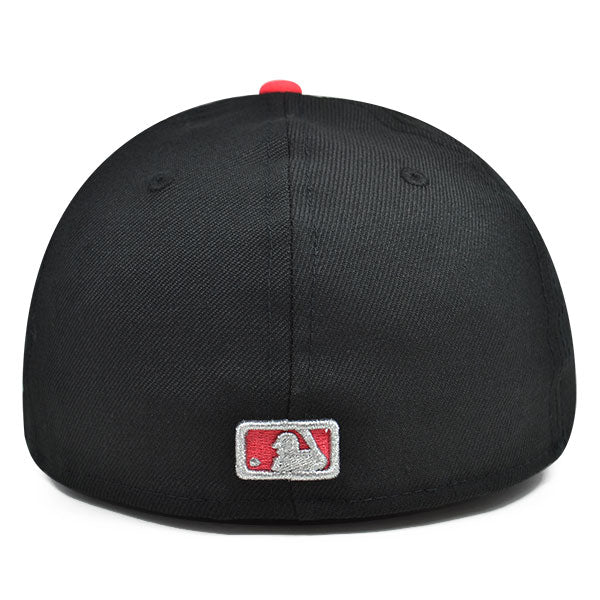 Washington Nationals CUSTOM Black/Lava Red FITTED 59Fifty New Era MLB Hat