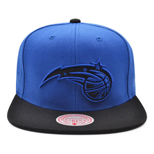 Orlando Magic Mitchell & Ness RELOAD Snapback NBA Hat - Royal/Black/Gray Bottom