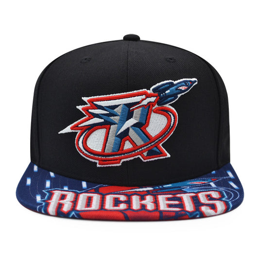 Houston Rockets Mitchell & Ness SWINGMAN POP Snapback Hat - Black