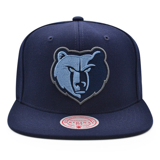 Memphis Grizzlies NBA Mitchell & Ness CLASSIC LOGO Snapback Hat - Navy