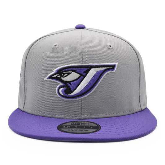 Toronto Blue Jays 30th Anniversary Exclusive New Era 9Fifty Snapback Adjustable Hat - Gray/Lavender Bottom