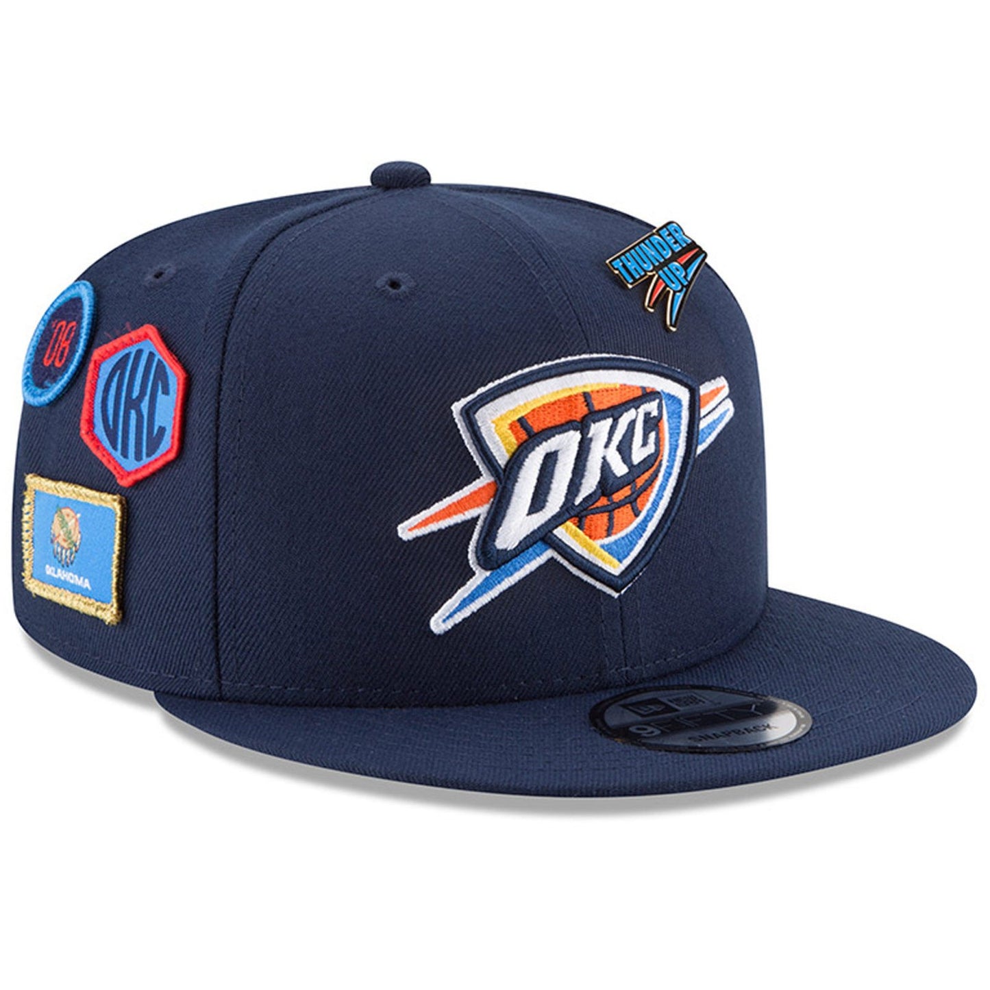 Oklahoma City Thunder New Era 2018 Draft 9FIFTY Snapback Adjustable Hat – Navy