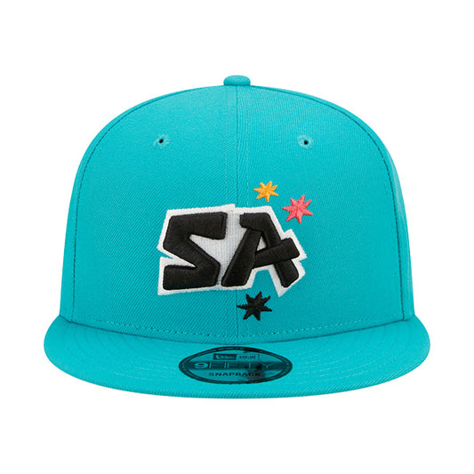 San Antonio Spurs New Era NBA 2022-23 CITY EDITION Alternate 9Fifty Snapback Hat - Teal/Black